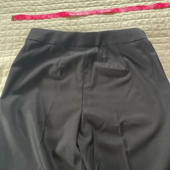 NWT Banana Republic | Tuxedo Pants | Straight Leg | Black | size 8 Petite - Picture 4 of 5